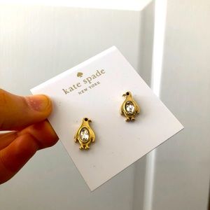 kate spade penguin stud earrings